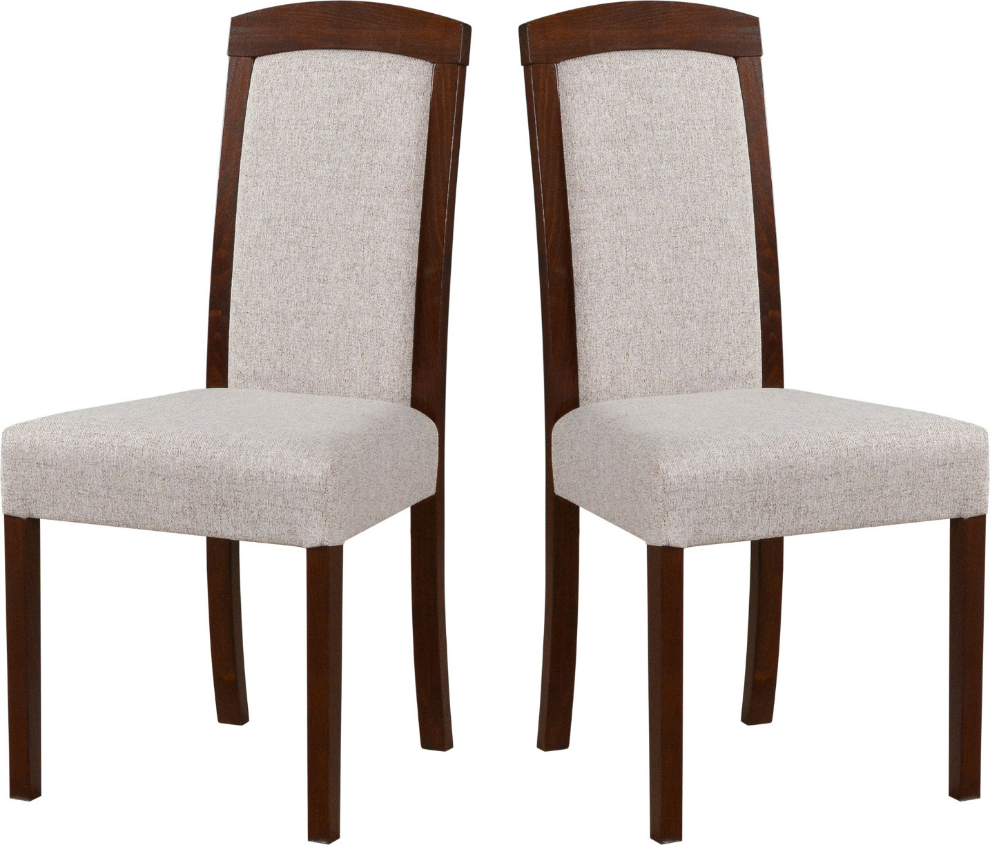 LeafDesign Eetkamerstoel Roma 7 set van 2 in notenhout