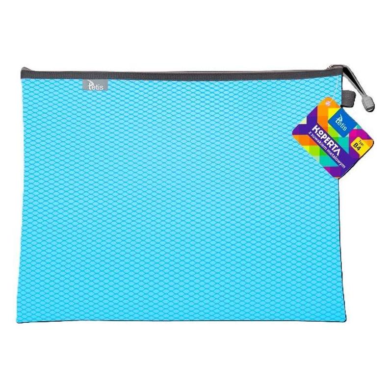 Tetis B4-Umschlag mit blauem Metallreissverschluss (1x) (57386091)