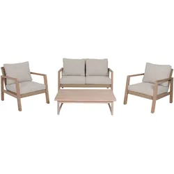 Lounge-Set SAN MATEO, 4-teilig, inkl. Kissen