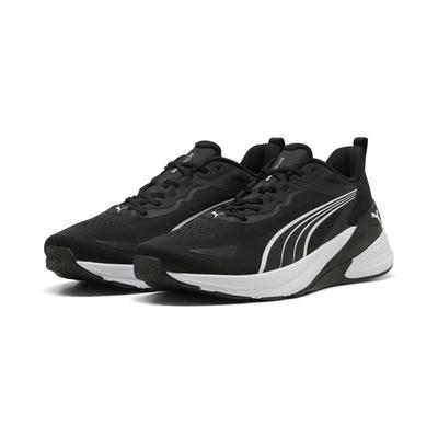Trainingsschuh PUMA "Action Pro Trainingsschuhe Erwachsene", Damen, Gr. 36, schwarz-weiß (schwarz, weiß), Obermaterial: Synthetik, Textil. Futter: Textil. Innensohle: Textil. Laufsohle: Gummi, Schuhe