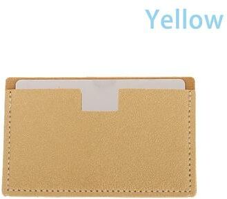 Uplift Picks Stainless Steel Pocket Mirror Shatterproof Card Travel Makeup Mirror yellow