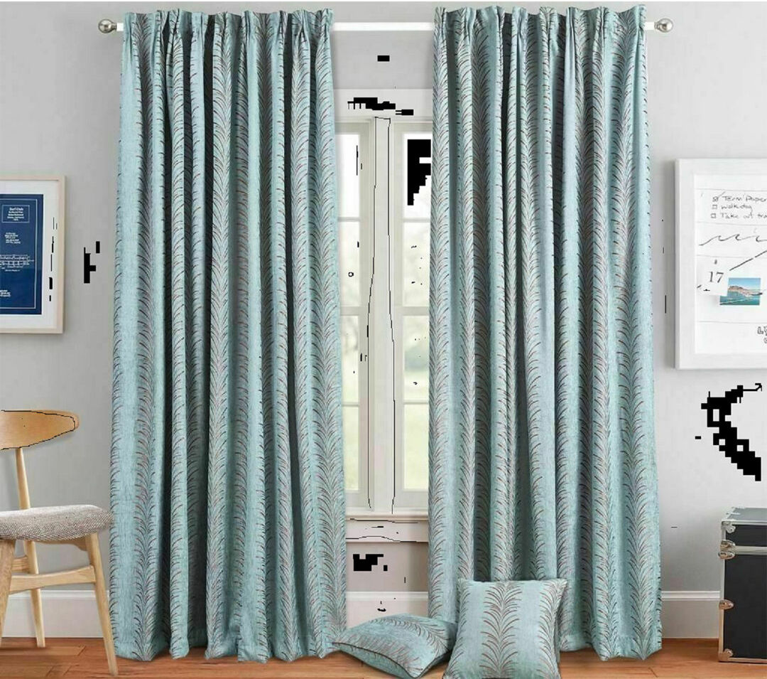 Ebern Designs Mitat Room Darkening Curtain Pair Sage 228cm Width x 137cm Drop