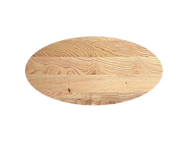 vidaXL Tischplatte 120x60x2 cm Massivholz Eiche Oval