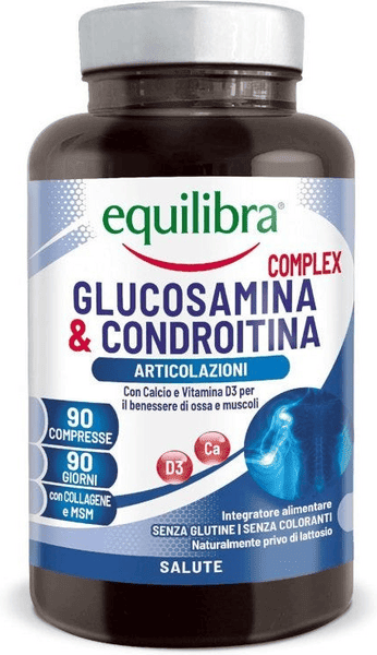 Equilibra Glucosamina & Condroitina Complex Integratore Per Le Articolazioni 90 Compresse