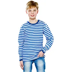 Metamorph Ringelshirt langarm blau-weiss (164)
