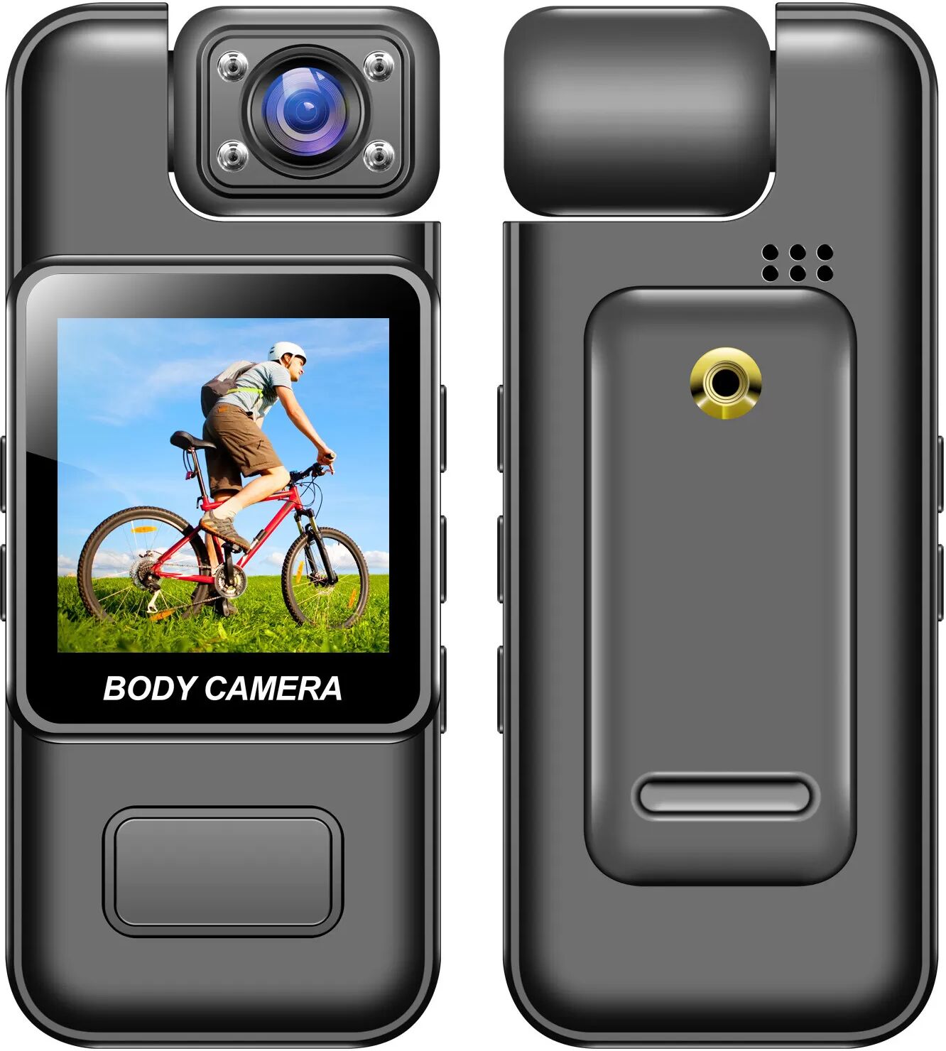INF Caméra de sport extérieure à clip WiFi M11 - Noire