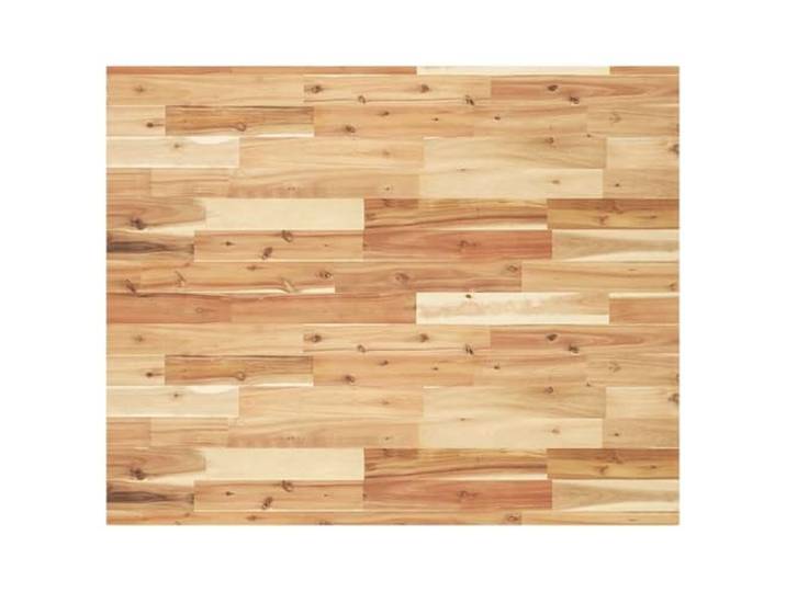 KLGBNCVE Tischplatte Rechteckig 100x80x4 cm Massivholz Akazie Hartholz Langlebig, Pflegeleicht, Vielseitig für Esstisch, Couchtisch, Bartisch