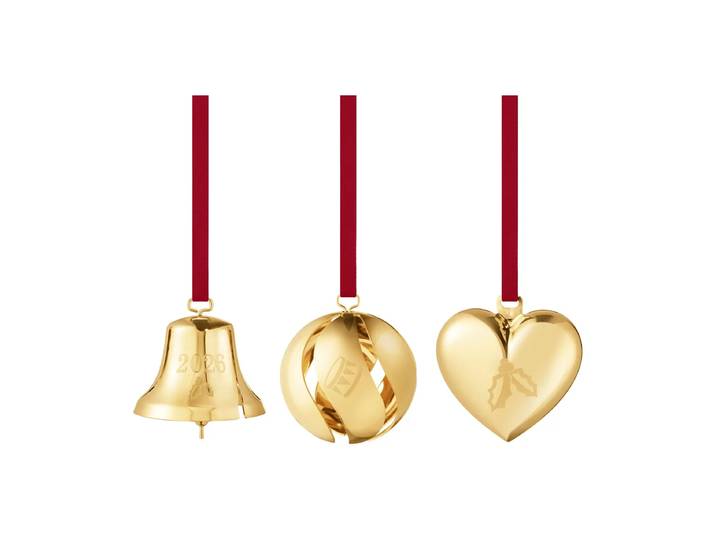 Georg Jensen ensemble décoratif 2026 Or, 3 pièces