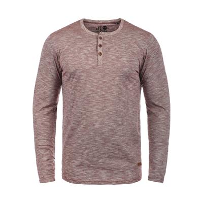 Rundhalsshirt SOLID "Rundhalsshirt SDMigos", Herren, Gr. L, rot (wine rot), Obermaterial: 100% Baumwolle CO., Shirts Rundhalsshirt