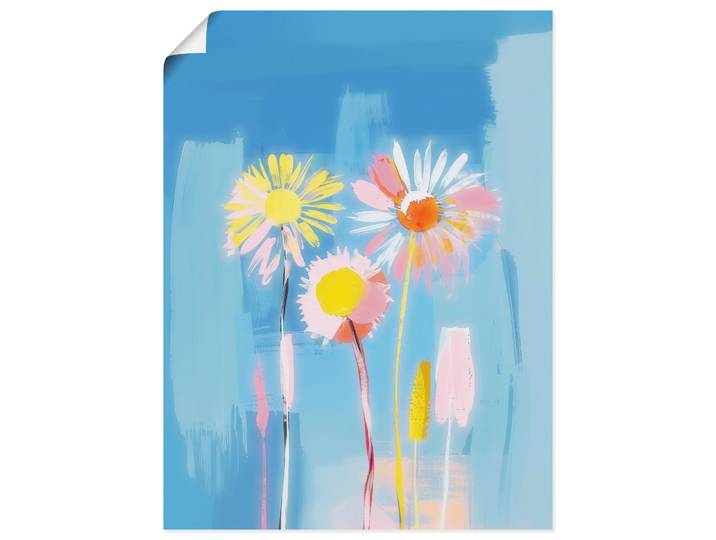 Wandbild ARTLAND Löwenzahn-Traumlandschaft , bunt (farbe bild(er): blau), B:45cm H:60cm, Papier, Bilder, Wandbild, als Alubild, Leinwandbild, Poster, Wandaufkleber in verschied. Grössen