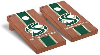 Skip's Garage Sacramento State Hornets Rosewood Cornhole Board Set