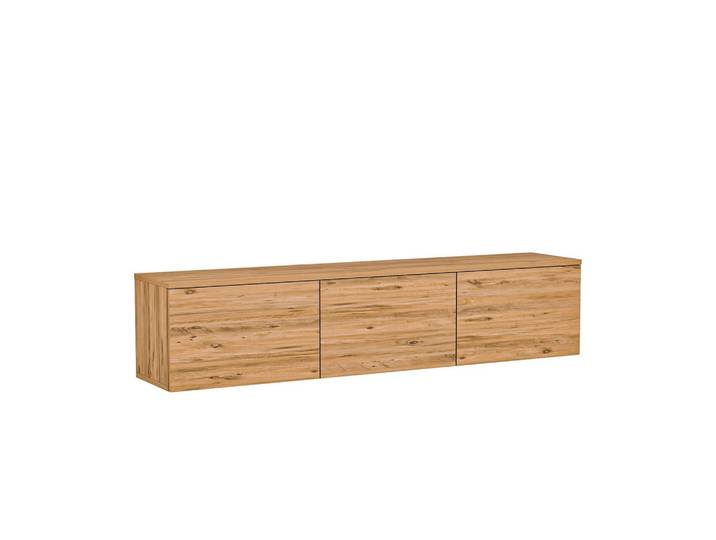 Habitat Garten Tv-Möbel neon illuminated Braun, Holz, 32x35x160 cm, Wohnzimmer, TV Möbel, Lowboards, Lowboards stehend