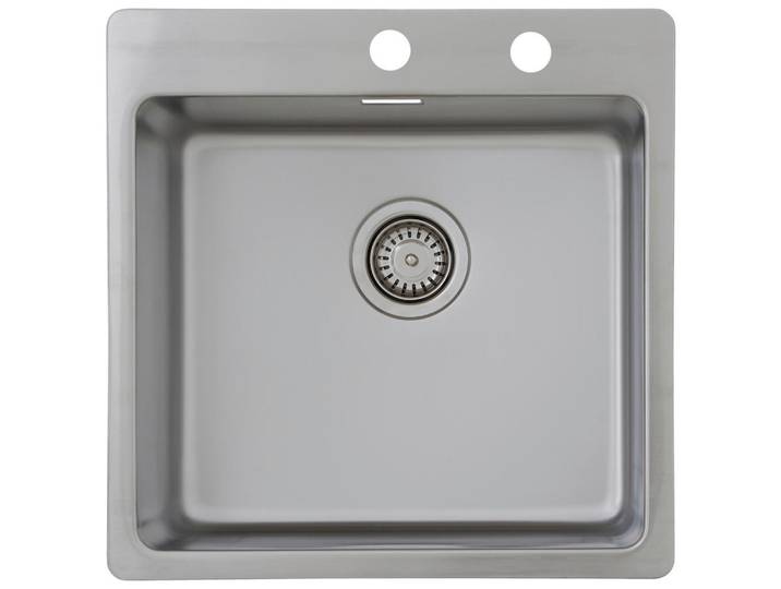 Respekta Spüle Chicago, Edelstahl, Metall, 50x22.8x50 cm, Küchen, Küchenausstattung, Küchenspülen, Edelstahlspüle