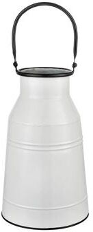 Elk Home Welle White Metal Transitional 8 Inch Wide Vase
