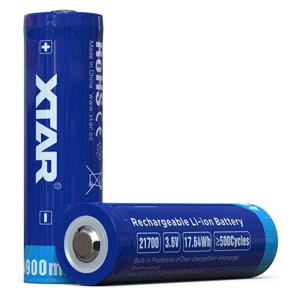 Xtar 21700 4900mAh Akku mit Schutz (1 Stk., 21700, 4900 mAh) (21700-4900)