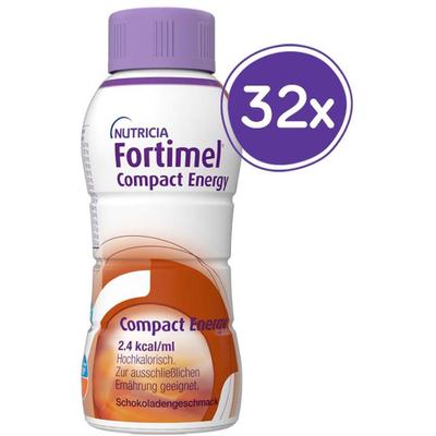 Fortimel Compact Energy Schokolade 8x4x300 ml Flüssigkeit
