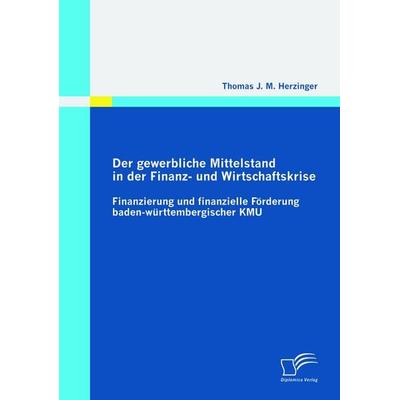 Der gewerbliche Mittelstand in der Finanz- und Wirtschaftskrise - Finanzierung und finanzielle Förderung baden-württembergischer KMU, Taschenbuch von