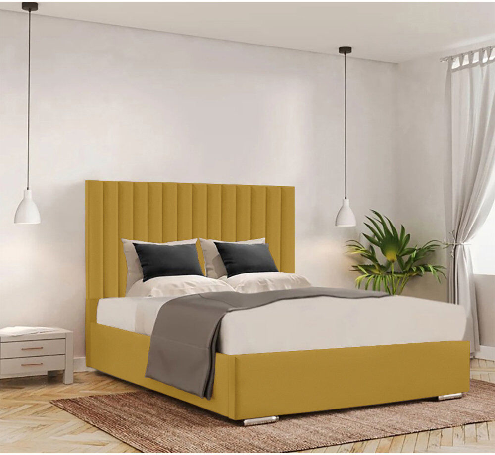 Ivy Bronx Celetha Bed Frame Turmeric Double (4'6)