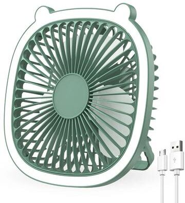 Uplift Essentials 3 Speed Rechargeable Camping Fan Lantern green