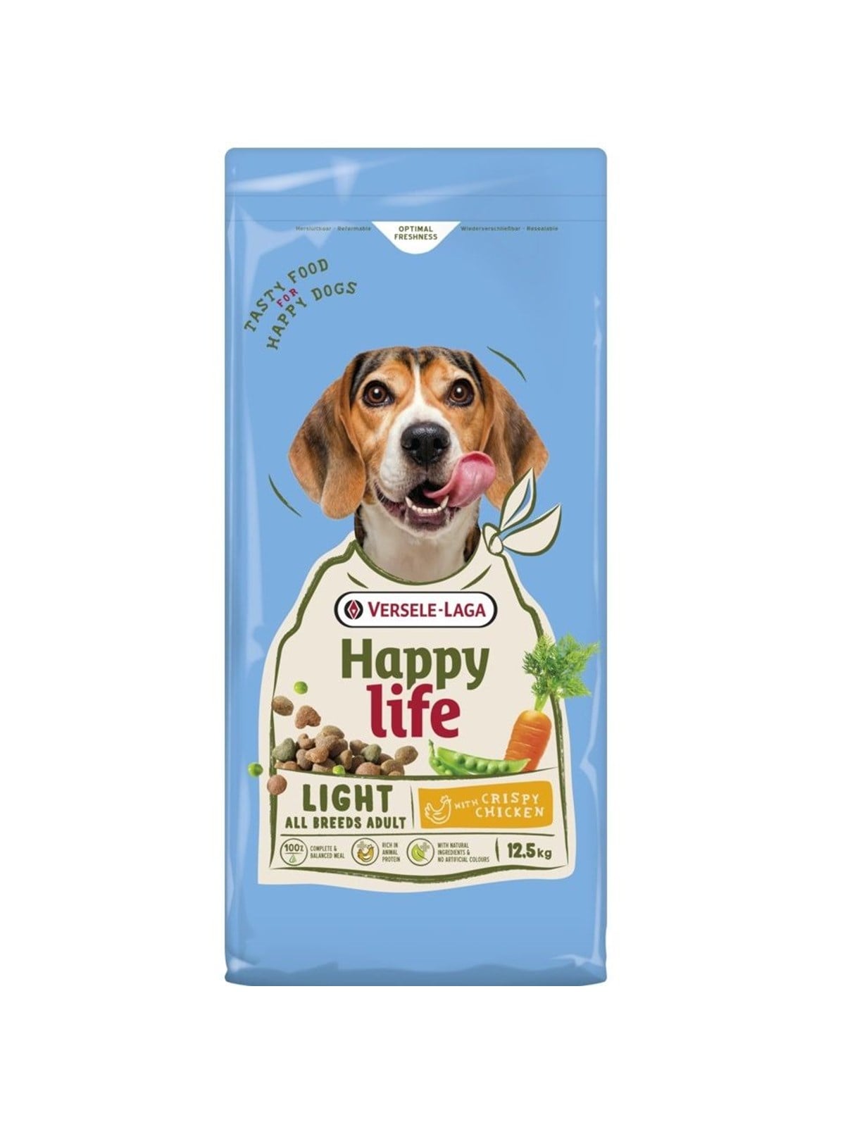 VERSELE-LAGA Happy life Light Chicken - Trockenfutter für Hunde - 12,5kg