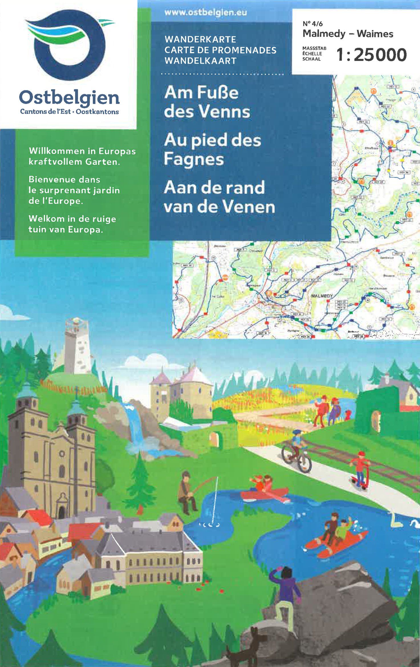 IGN Belgique Carte de promenades - Malmedy (Belgique)   NGI