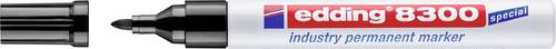 Edding 8300 industry permanent marker 4-8300001 Permanentmarker Schwarz wasserfest: Ja