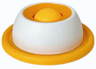 Inspire Picks Interactive Cat Slow Feeder Bowl & Licking Mat Non Slip Puzzle Toy For Healthy Eating yellow