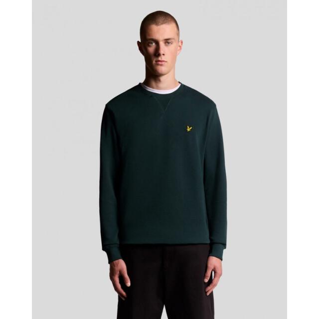 Lyle and Scott Ml424vog crew neck sweat dark green sweater