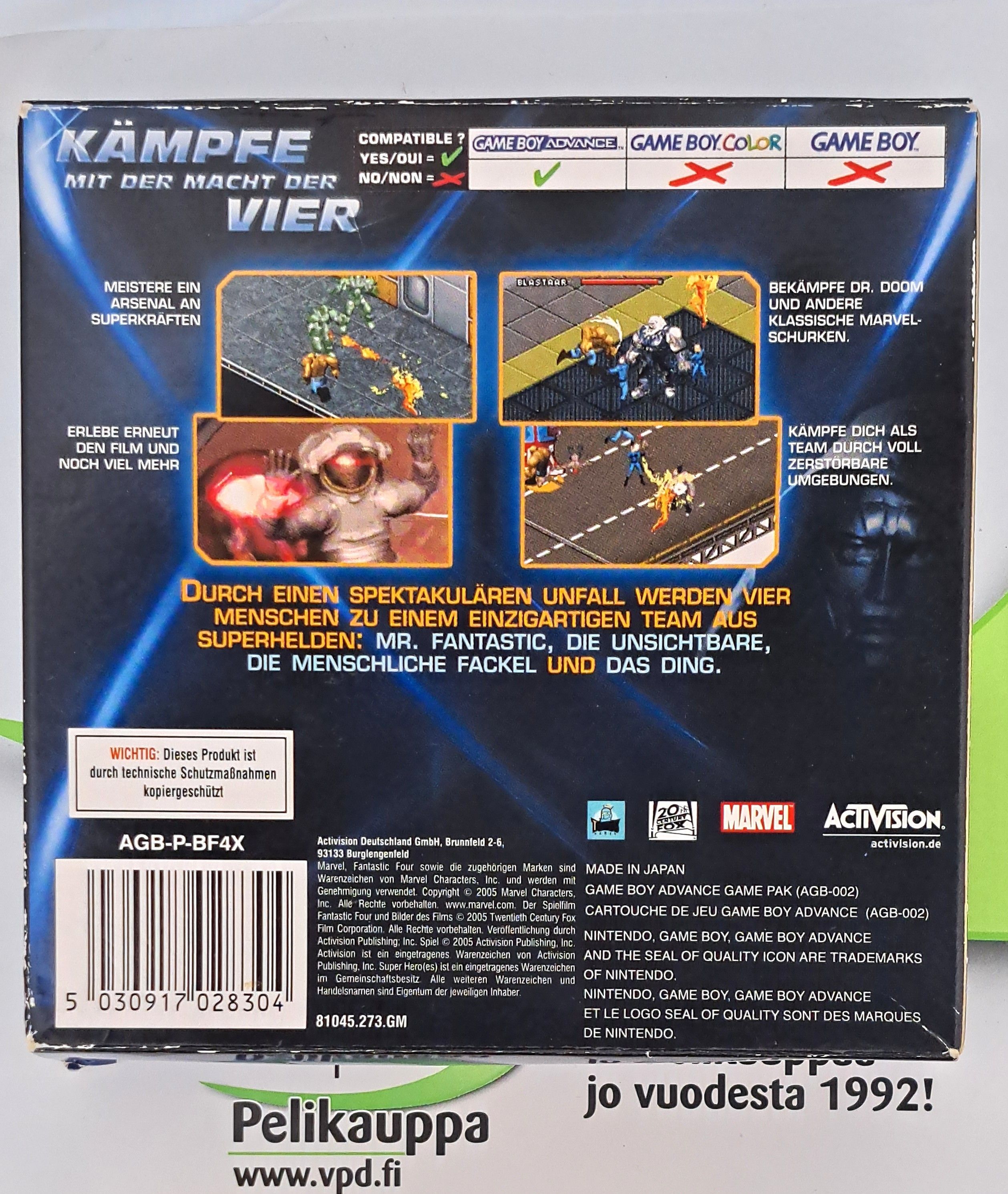 Fantastic 4 (GER) (CIB) GBA (Käytetty)