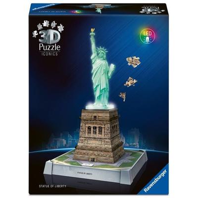 3D Puzzle Iconics: Freiheitsstatue - mit Licht