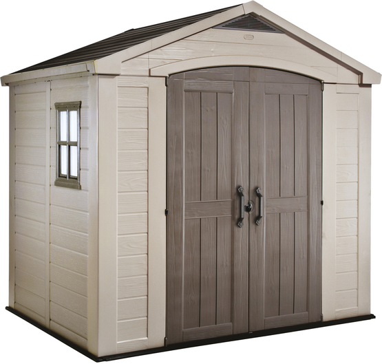 Keter Factor beige - Gartenhaus - Seitenfenster - 256.5x182x243 cm
