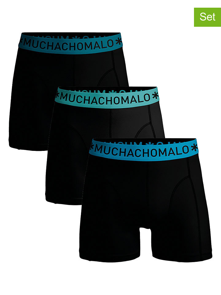 Muchachomalo 3er-Set: Boxershorts in Schwarz - XL