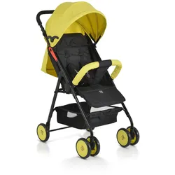 Moni Kinderwagen, Buggy Capri klappbar, Sicherheitsgurt, Rückenlehne verstellbar gelb
