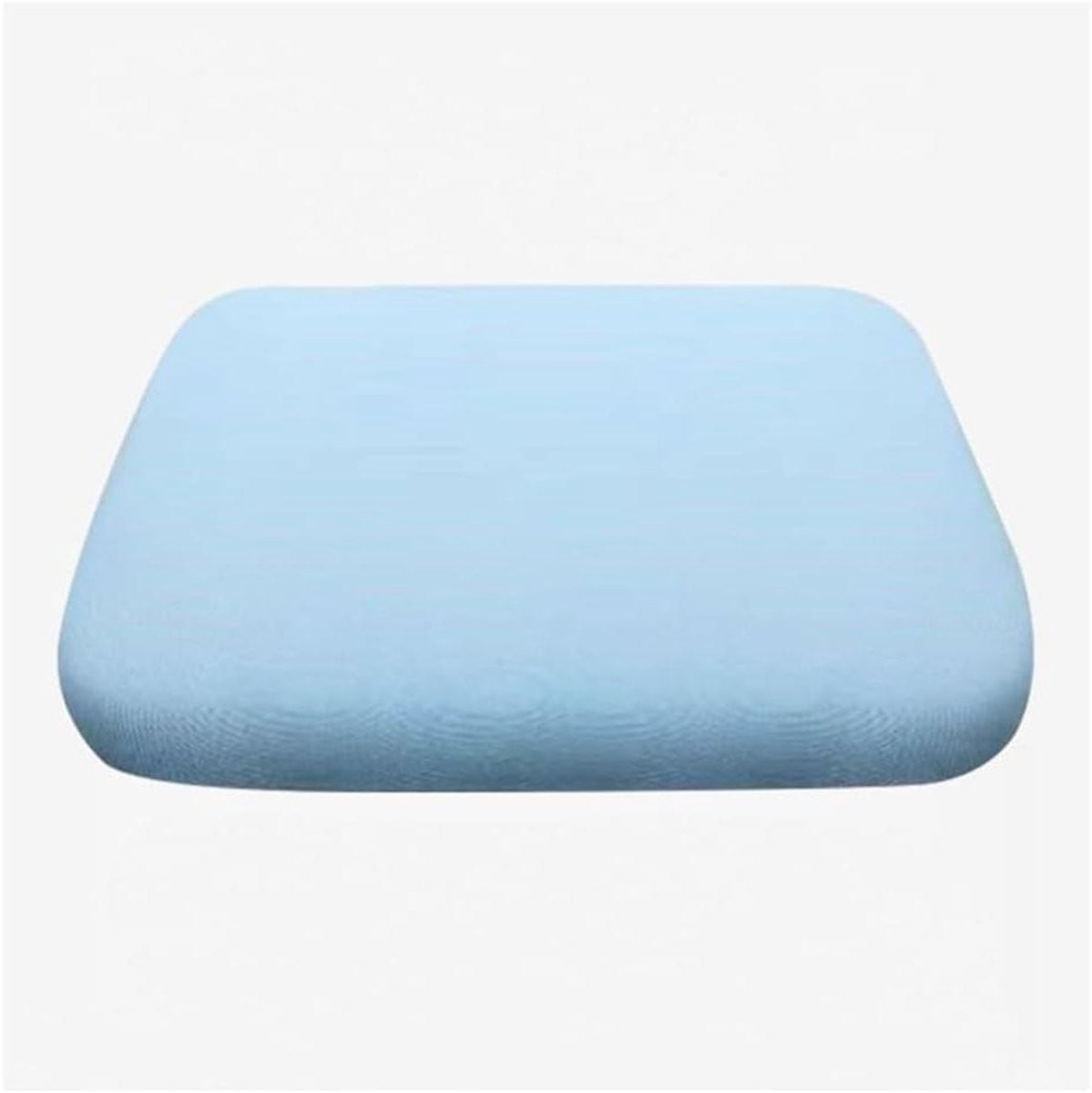 Hemelsblauw Autostoelkussen van Traagschuim - Orthopedisch Zitkussen en Stoelverhoger voor Volwassenen - 45 x 45 cm