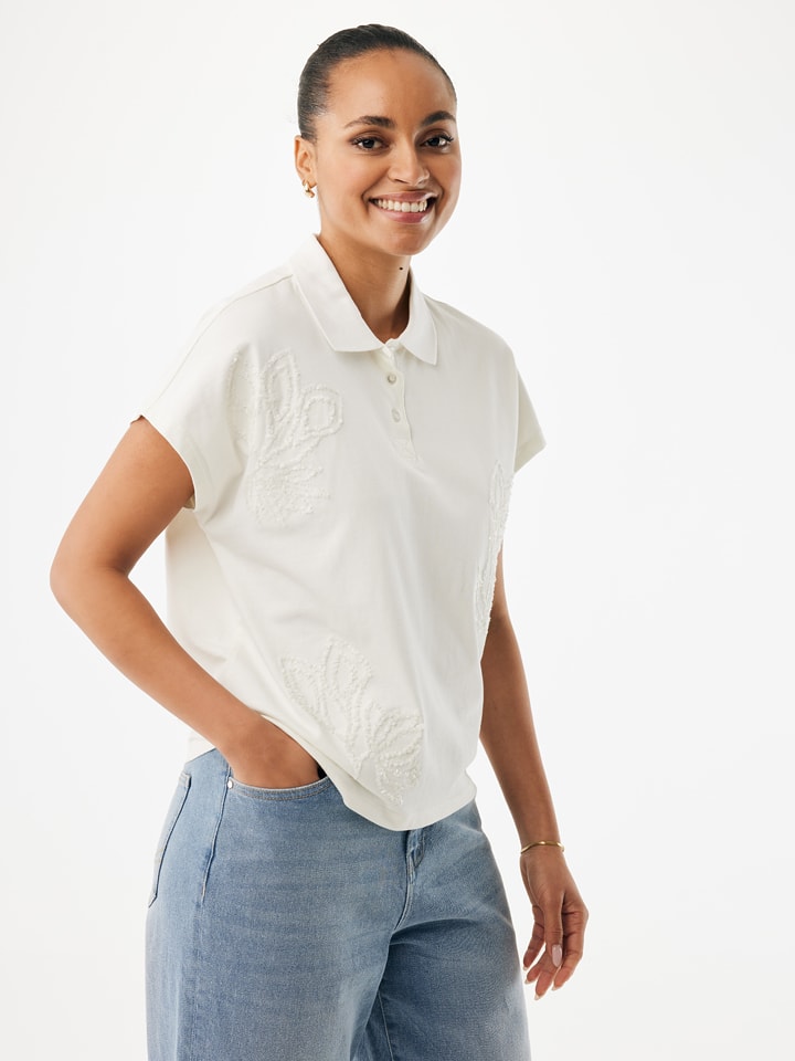 Mexx Poloshirt in Creme - L