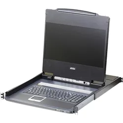 Aten CL6700MW 1U Schwarz Tastatur/Video/Maus (KVM)-Switch, KVM Switch, Schwarz