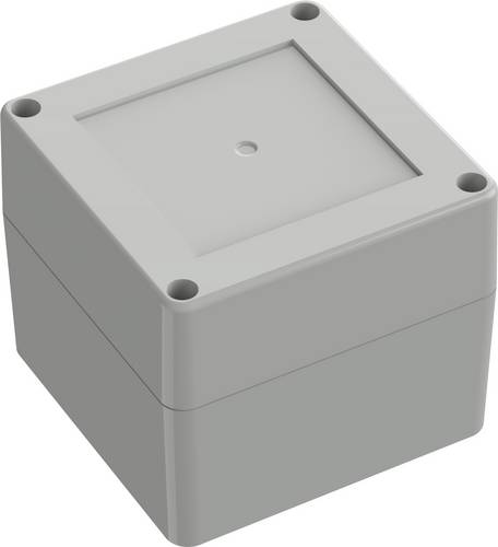 TRU COMPONENTS 6U07090908017 TC-13865080 Industrie-Gehäuse 90 x 90 x 75 ABS Lichtgrau 1St.