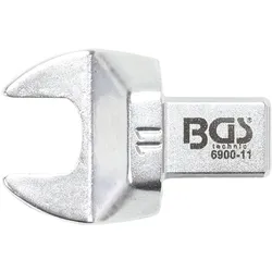 BGS Einsteck-Maulschlüssel 11 mm Aufnahme 9 x 12 mm - 6900-11