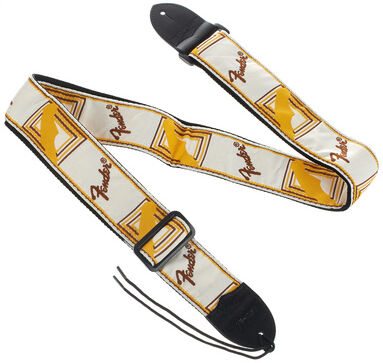 Fender Monogramm Strap WBY Weiß