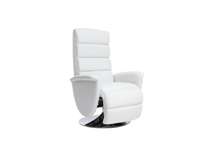 Fauteuil relax manuel blanc NELSON