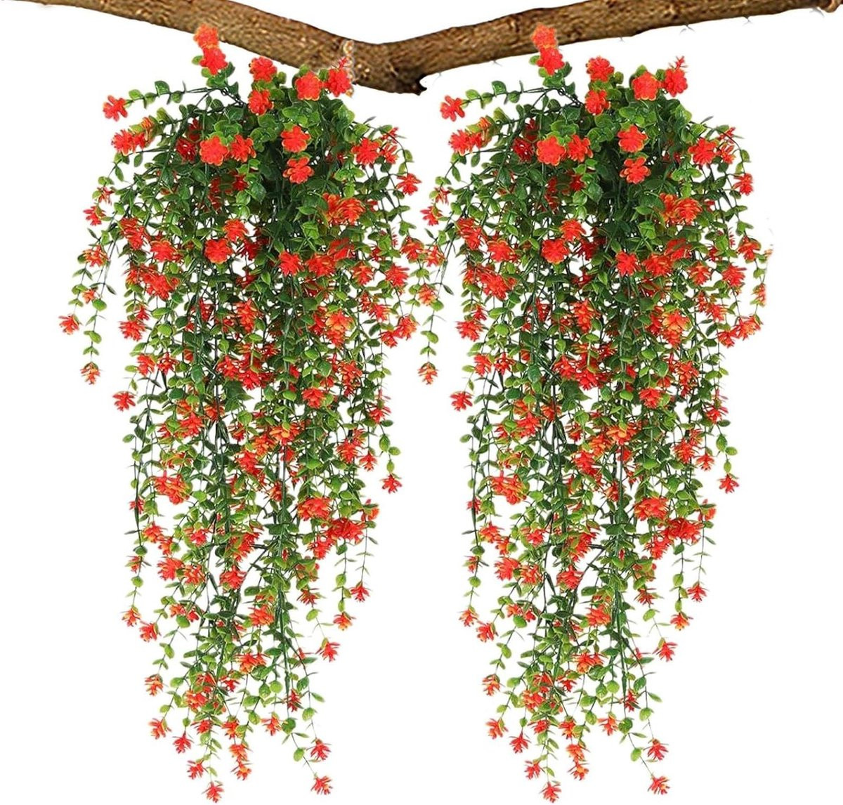 Groene hangende kunstplant voor decoratie, UV-bestendig, 76 cm