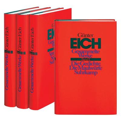 Gesammelte Werke in vier Bänden. Revidierte Ausgabe, Set von Günter Eich, Suhrkamp, 978-3-518-40208-5