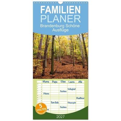 Familienplaner 2027 - Brandenburg Schöne Ausflüge mit 5 Spalten (Wandkalender, 21 x 45 cm) CALVENDO