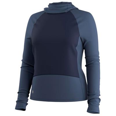 Smartwool - Women's Active Fleece Wind Hoodie - Fleecepullover Gr XL blau