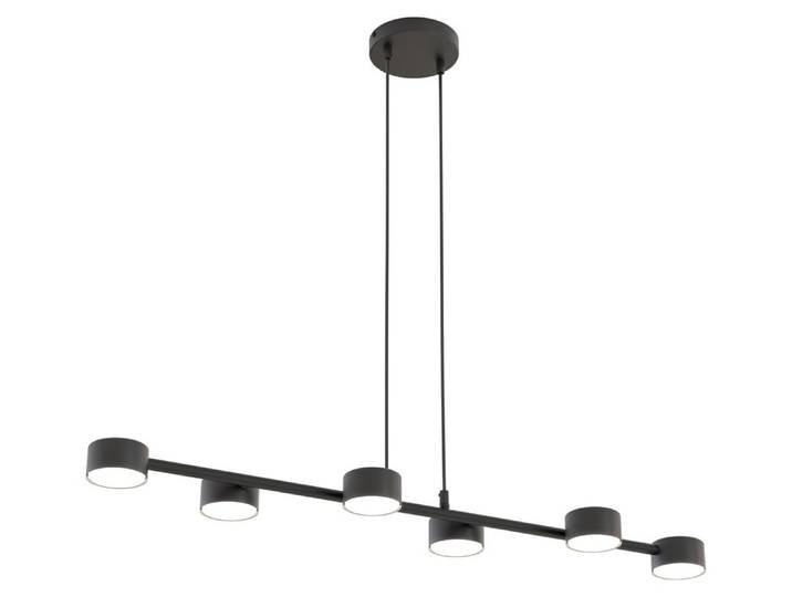 Hängelampe MEGARA, schwarz, 6x GX53, 10W, Metall, Abmessungen: 140x95x19 cm, IP20, Emibig