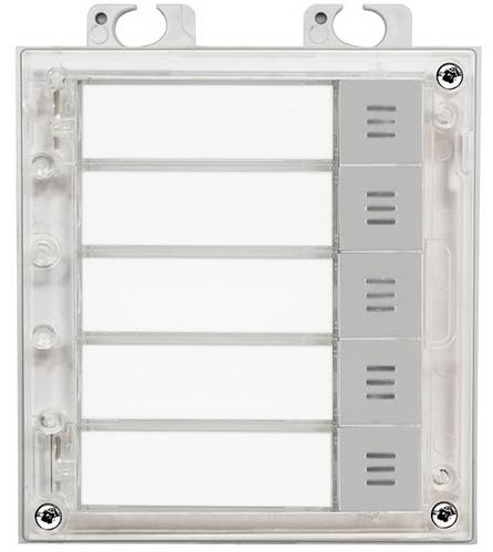 2N Telecommunications 9155035 5-Klingeltasten Silber, Transparent