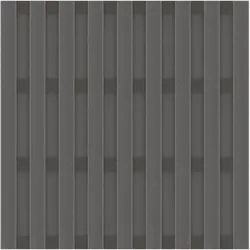 TraumGarten Jumbo WPC Alu-Design 179x179 cm Anthrazit mit Alu-Querriegel in Anthrazit