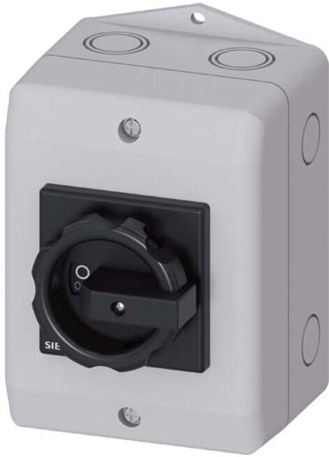 Siemens Interrupteur principal/d’arrêt d’urgence numérique industriel 3p 16A 7,5kW/400V 3LD2064-1GP51 (3LD20641GP51)