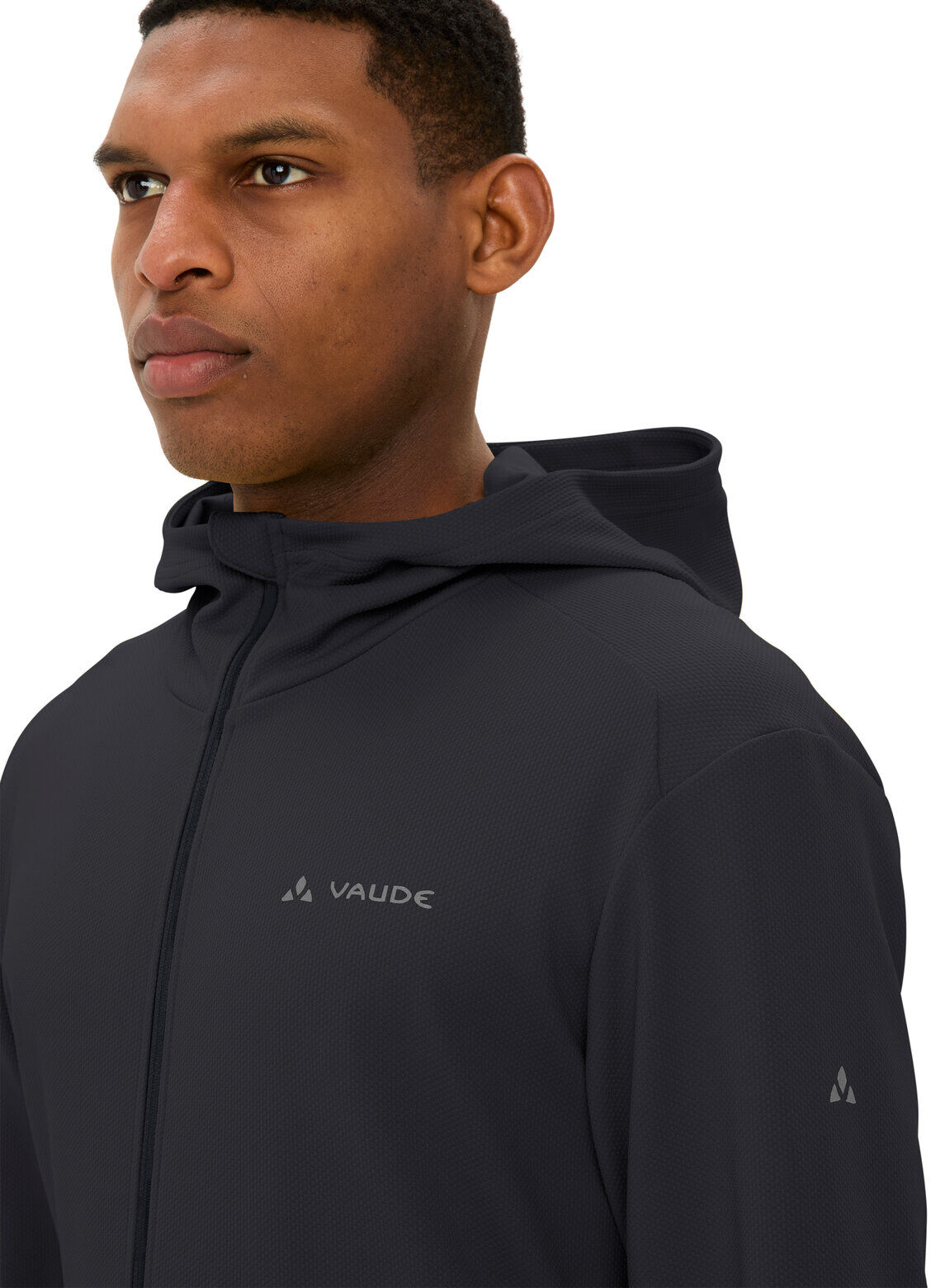 Kapuzensweatshirt VAUDE "MEN'S CYCLIST ALL YEAR SWEATER", Herren, Gr. XXL, schwarz, Obermaterial: 100% Polyester, Sweatshirts Kapuzensweatshirt schwarz XXL
