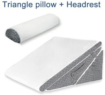 Uplifted Goods Adjustable Wedge Pillow Set For Back Support And Better Sleep pillow And Headrest